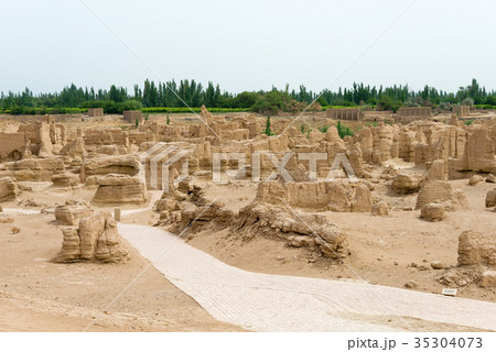 世界遺産 交河故城　中国・新疆ウイグル自治区トルファン 35304073