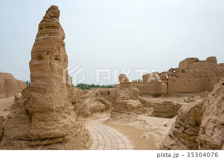 世界遺産 交河故城　中国・新疆ウイグル自治区トルファン 35304076