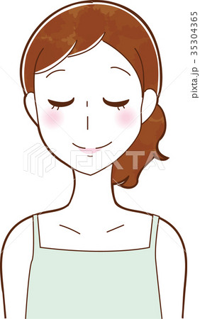 美容・スキンケア：女性のイラスト素材 35304365