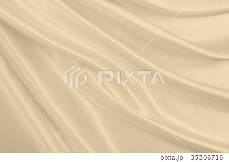 Smooth elegant golden silk or satin luxury cloth  35306716