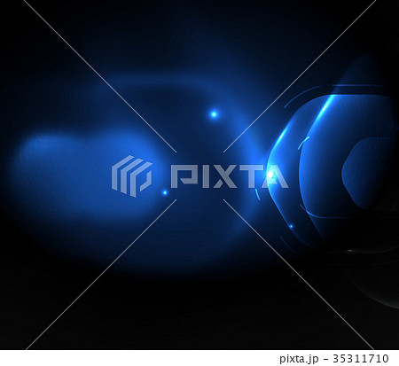 Blurred transparent hexagons on dark, digital 35311710