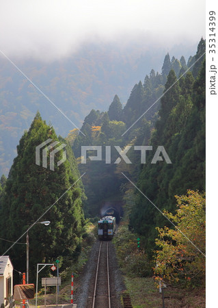 高屋駅 陸羽西線キハ110系 高屋駅 陸羽西線キハ110系 35314399