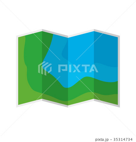 Geographical map icon for any purposes. Geographical map icon for any purposes. 35314734