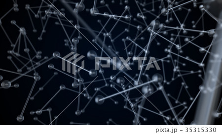 Abstract molecular background. Digital Abstract molecular background. Digital 35315330