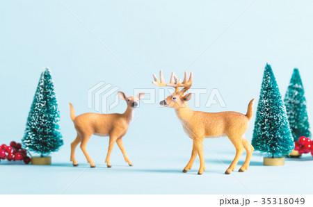Christmas holiday theme with reindeer 35318049