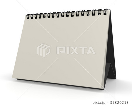 Blank white calendar 35320213