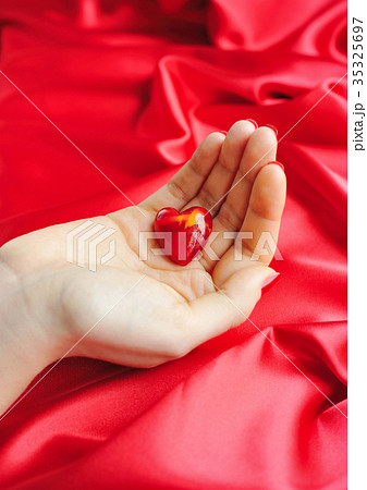 Decorative Heart in women's hands 35325697