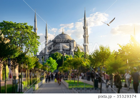 Park near the blue mosque 35329374