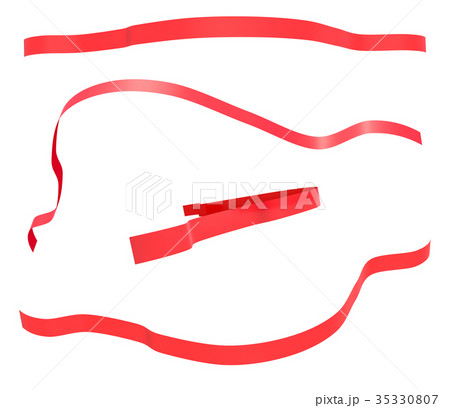 Red ribbons set image Red ribbons set image 35330807