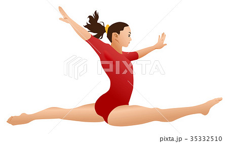 Woman gymnastic vector illustration free hi-res stock photography