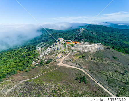 Aerial View High Fog Near Santuario da Peninha 35335390