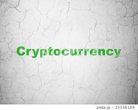 Data concept: Cryptocurrency on wall background 35336169