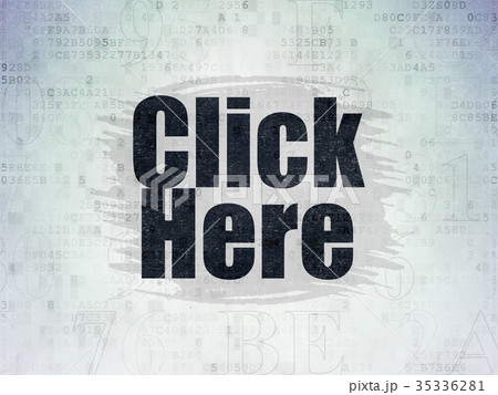 Web development concept: Click Here on Digital 35336281