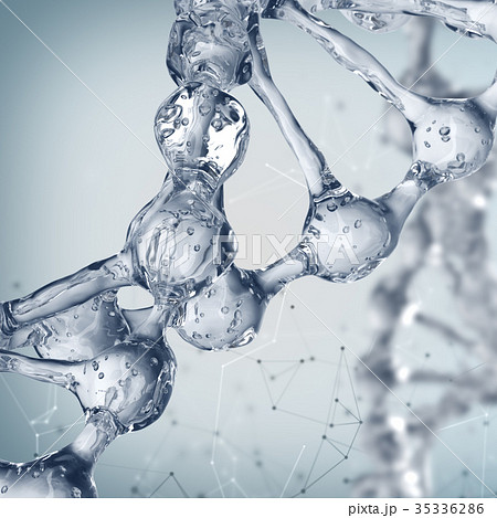 DNA molecules on the science background. DNA molecules on the science background. 35336286