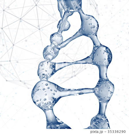 DNA molecules design illustration. DNA molecules design illustration. 35336290