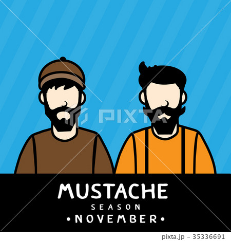 Mustache season vector design. Mustache season vector design. 35336691