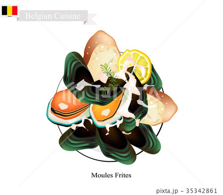 Moules Frites, A National Dish of Belgium Moules Frites, A National Dish of Belgium 35342861