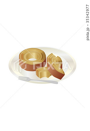 今日のスイーツバームクーヘン 35342977