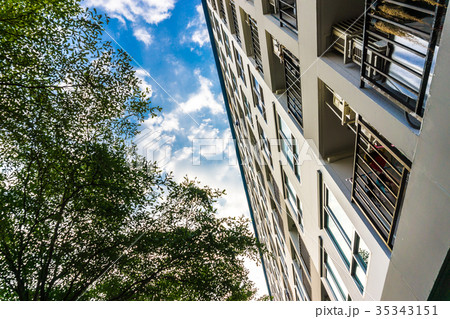 Apartment residential building in modern city Apartment residential building in modern city 35343151