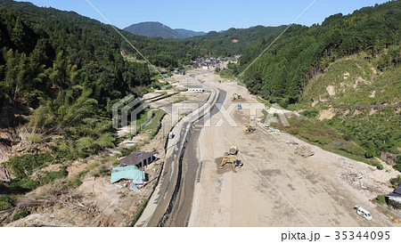 空撮 2017年9月29日撮影 九州北部豪雨後の朝倉市・赤谷川・松末地区 35344095