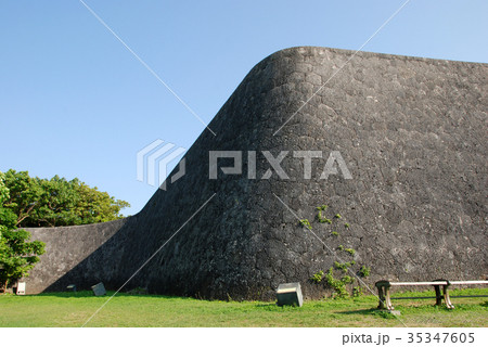首里城　西のアザナ石垣 35347605