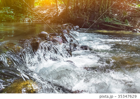 Waterfall river flow. Serenity nature background. Waterfall river flow. Serenity nature background. 35347629