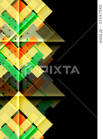 Color arrows on black background 35347940