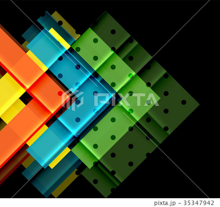 Color arrows on black background 35347942