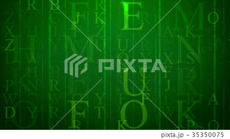 Multi shaped multilayered letter illustration 35350075