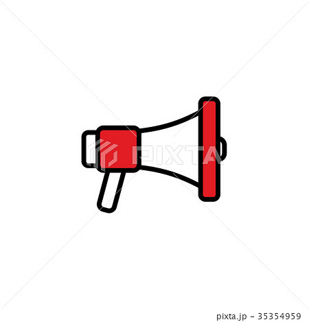 loudspeaker icon vector flat design 35354959
