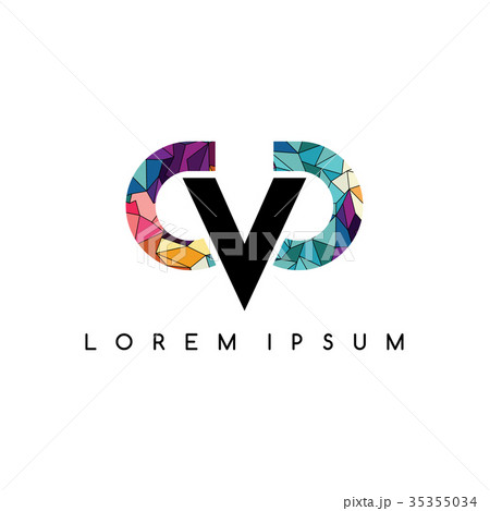 letter initial logotype logo abstract colorful letter initial logotype logo abstract colorful 35355034