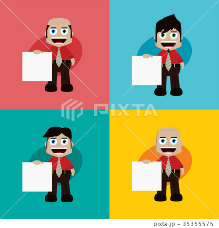businessman manager at work cartoon 35355575
