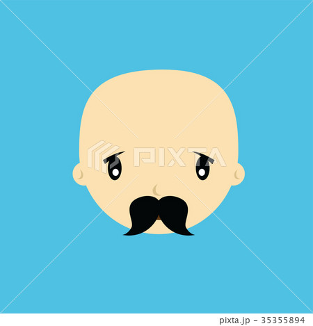 cartoon expression face male guy man vector art 35355894