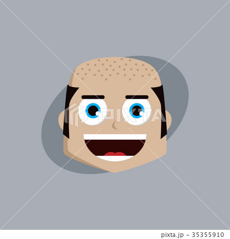 cartoon expression face male guy man vector art 35355910