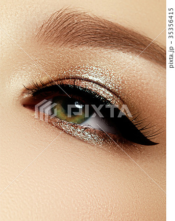 Beautiful make-up. Beauty girl. Fashion cosmetics Beautiful make-up. Beauty girl. Fashion cosmetics 35356415
