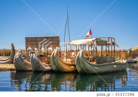 Boats on Titicaca Lake Boats on Titicaca Lake 35357266