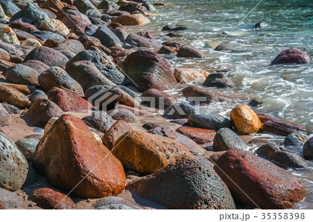 Stones on the beach Stones on the beach 35358398