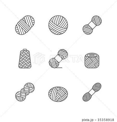Yarn woolen, cashmere or acrylic ball for knitting 35358918