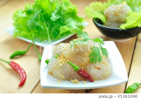 Tapioca Balls with Pork stuffed with various veget 35361090