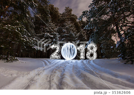 2018 New Year greeting card 2018 New Year greeting card 35362606