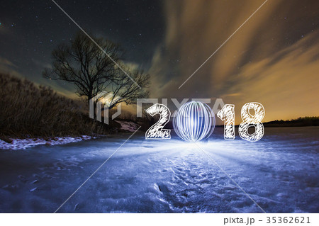 2018 New Year greeting card 35362621