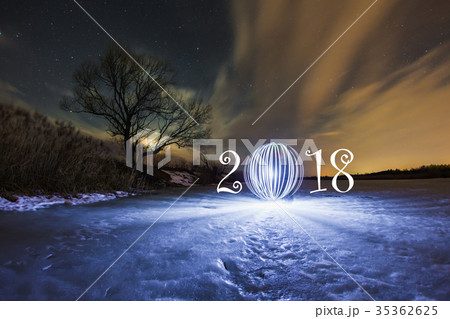 2018 New Year greeting card 35362625
