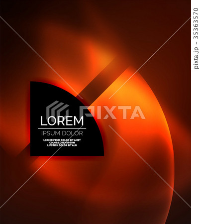 Abstract vector round banner 35363570