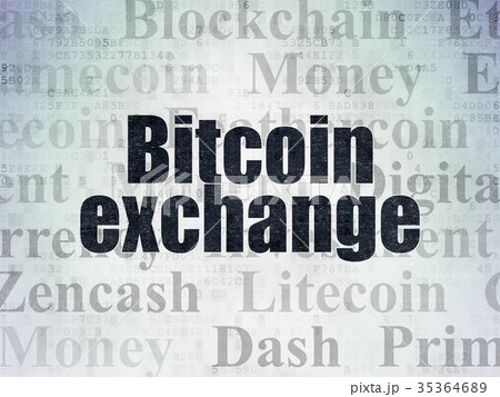 Cryptocurrency concept: Bitcoin Exchange on Cryptocurrency concept: Bitcoin Exchange on 35364689