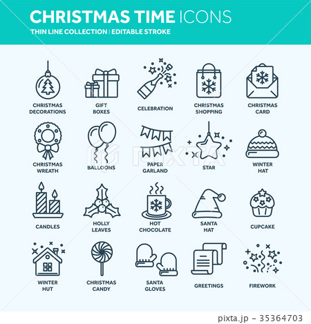 Christmas and New Year. Winter holidays. Santa 35364703