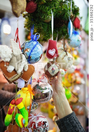New Year toys on Christmas Fair 35366292