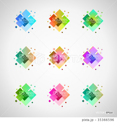 Set of color design elements 35366596