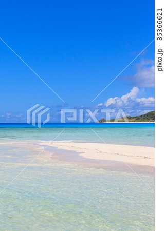 伊平屋島　砂浜　米崎ビーチ 35366621