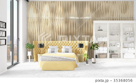 Scene with brand new interior with white rack and Scene with brand new interior with white rack and 35368056