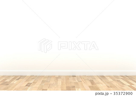white room with wood floor in 3D rendering 35372900